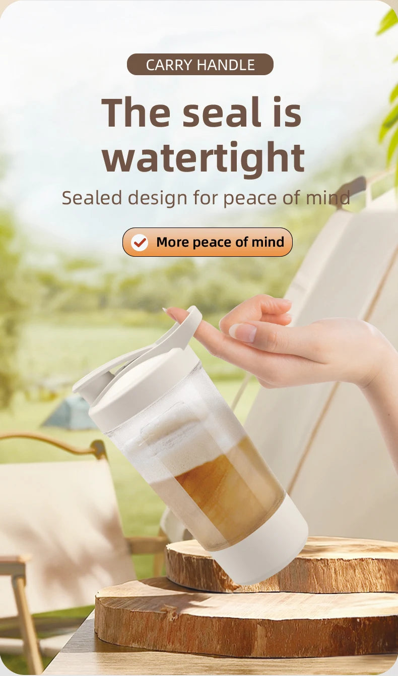 Automatic Handheld Sports Fitness Shaker 500mAh USB Power Source Plastic Cup for Protein Powder Milk Coffee Smoothies Maker