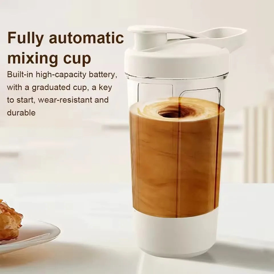 Portable Rechargeable Electric Water Bottle Self-Stirring Mug for Coffee Protein Powder Mixing Cup Shaker Electric Mixer Cup