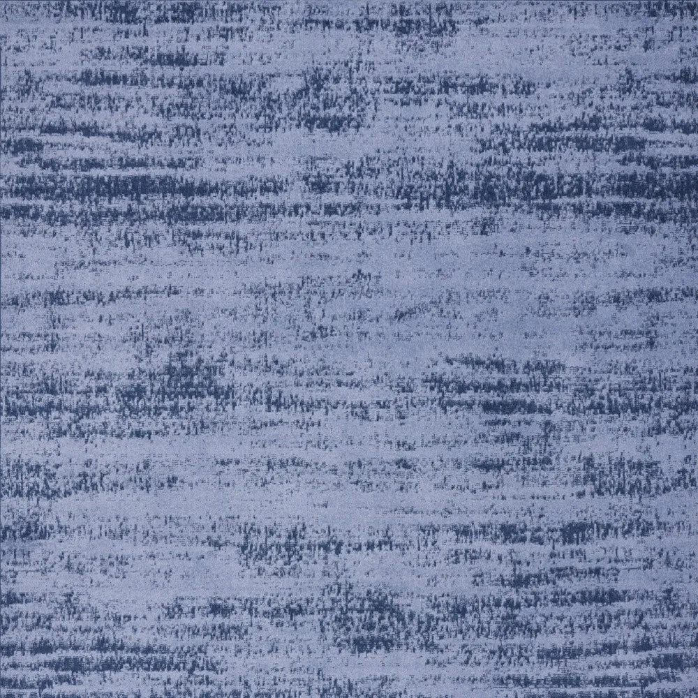 HMS 10' X 14' Abstract Indoor Outdoor Area Rug Denim Blue and Navy Blue Stylish and Versatile Set