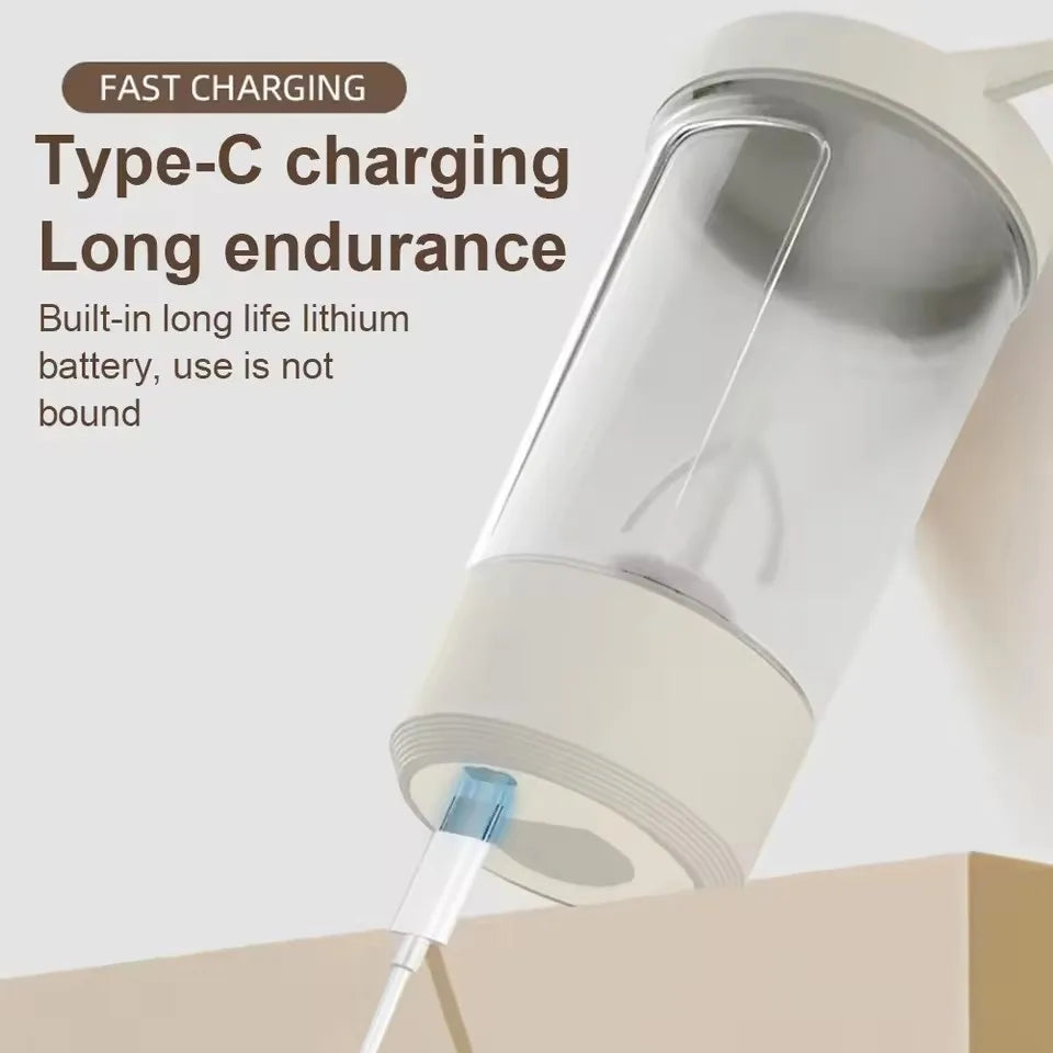 Portable Rechargeable Electric Water Bottle Self-Stirring Mug for Coffee Protein Powder Mixing Cup Shaker Electric Mixer Cup