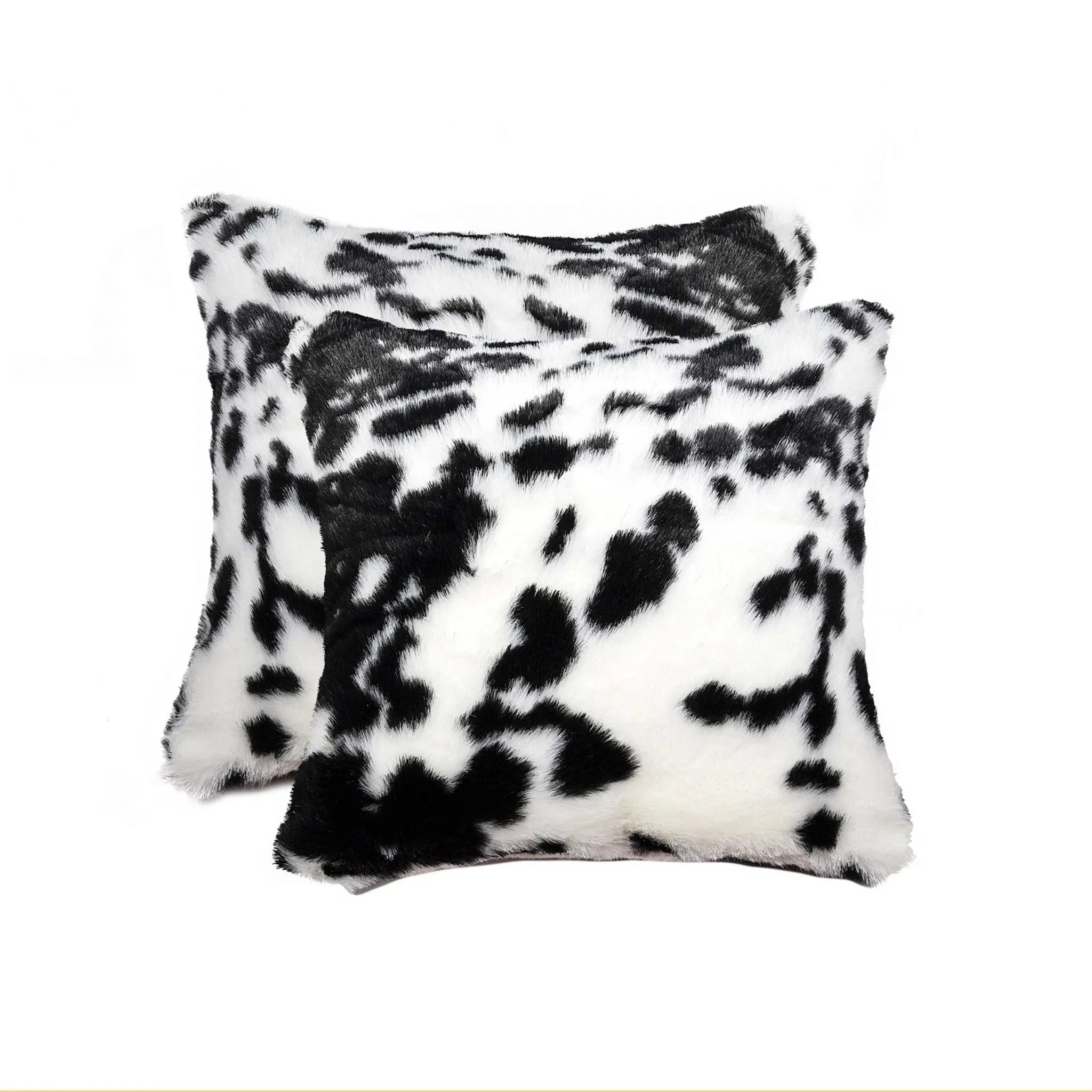 Sugarland Black and White Faux Pillow 2 Pack-18\" X 18\" X 5\" Decorative & Throw Pillows by HMS