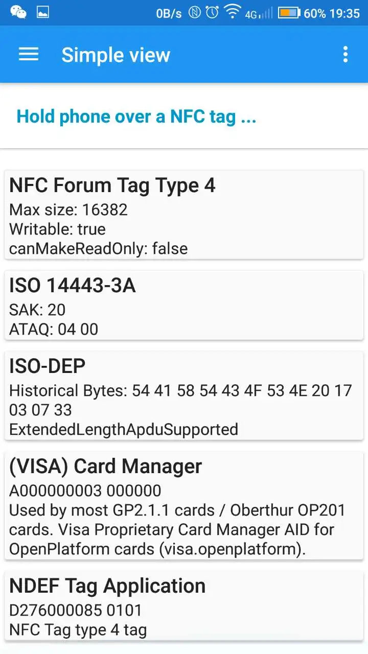ISO1443 NFC Forum Type 4 NFC Card with 8k / 16K / 32K Memory Big Capacity Free NDEF Writable NFC Card