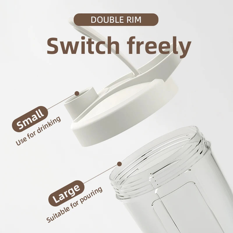 Automatic Handheld Sports Fitness Shaker 500mAh USB Power Source Plastic Cup for Protein Powder Milk Coffee Smoothies Maker
