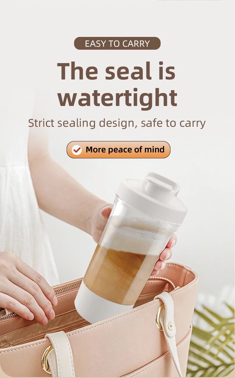 Automatic Handheld Sports Fitness Shaker 500mAh USB Power Source Plastic Cup for Protein Powder Milk Coffee Smoothies Maker