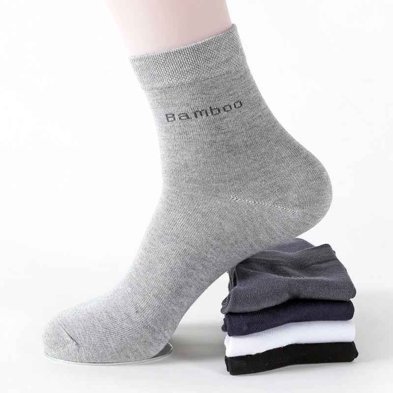 Bamboo Dress Socks For Men 10 Pairs-Pack Premium Comfort Super Soft  Breathable Classic Fashions Letter Socks Men Crew Socks
