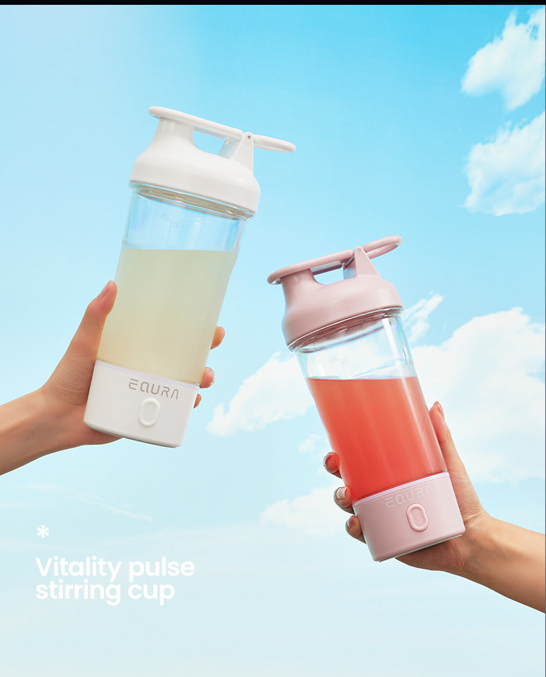 Electric Shaker Bottle, 25Oz Blender Bottles for Protein Mixes, Portable USB C Rechargeable Pulse Protein Shake Bottle, BPA Free