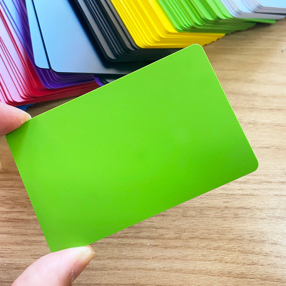5PCS 13.56Mhz NFC215 504Bytes Blank Colorful PVC NFC Tap Card Smart Digital Social Media NFC Business Cards