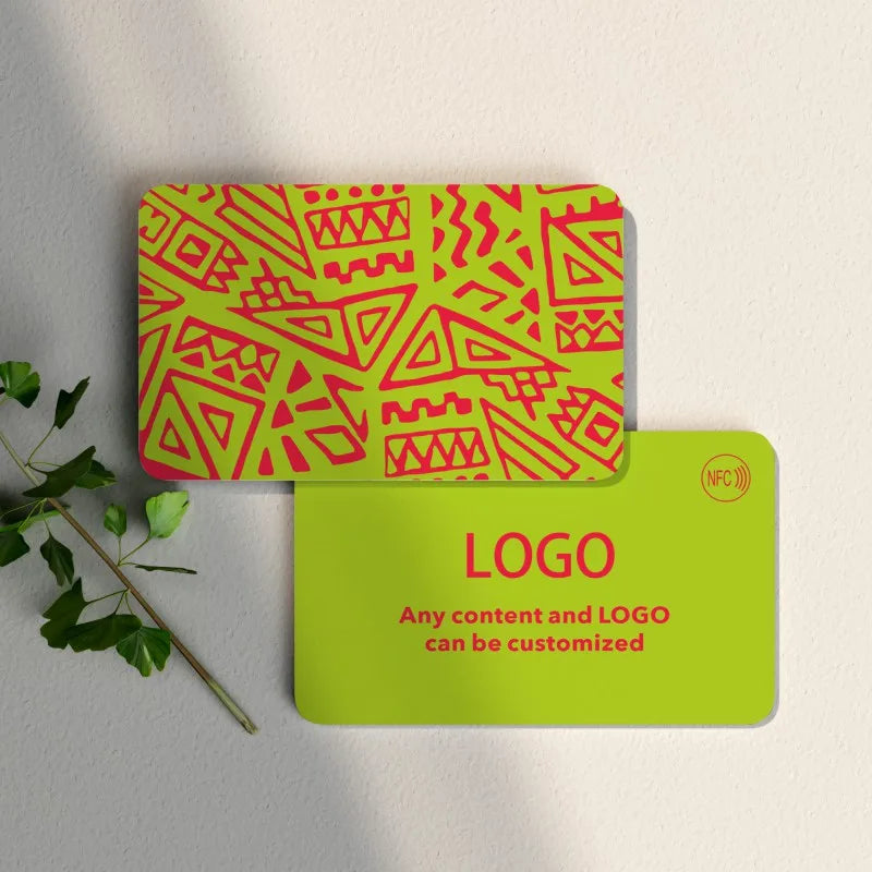 Custom NFC Cards Business Cards PVC Waterproof Cards Personalized Design Round Corners Glossy Matte Frosted PVC Business Cards