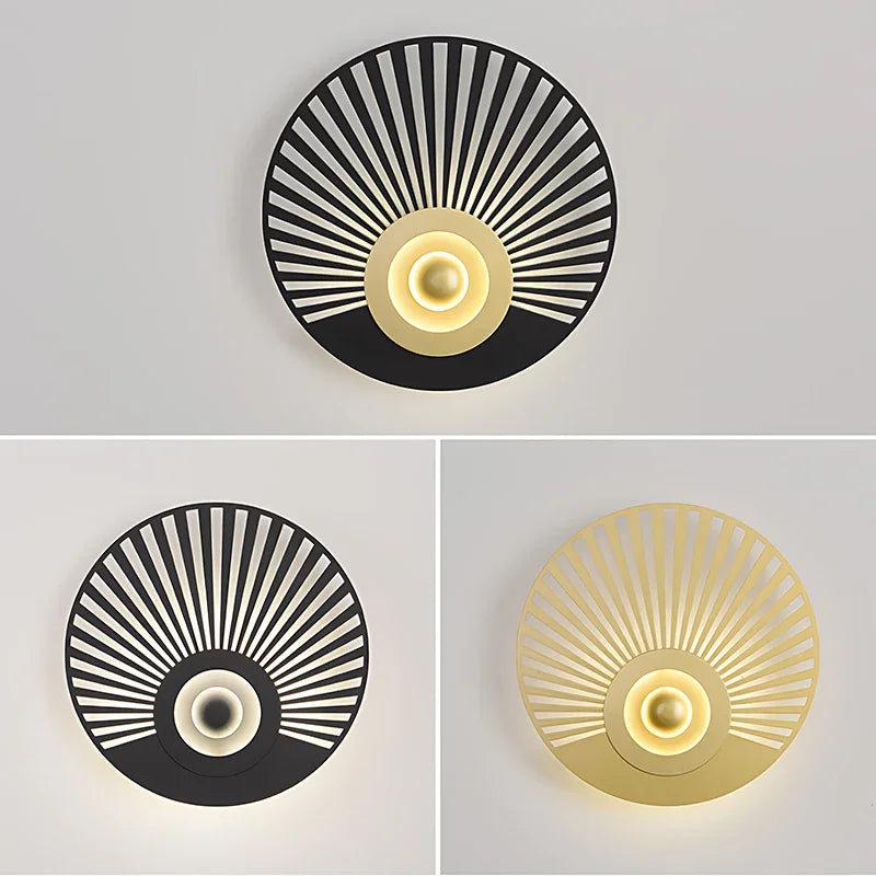 Modern Led Wall Light  Nordic Creative Color Living Room TV Home Decor Bedside Foyer Corridor Round Iron Wall Lamp
