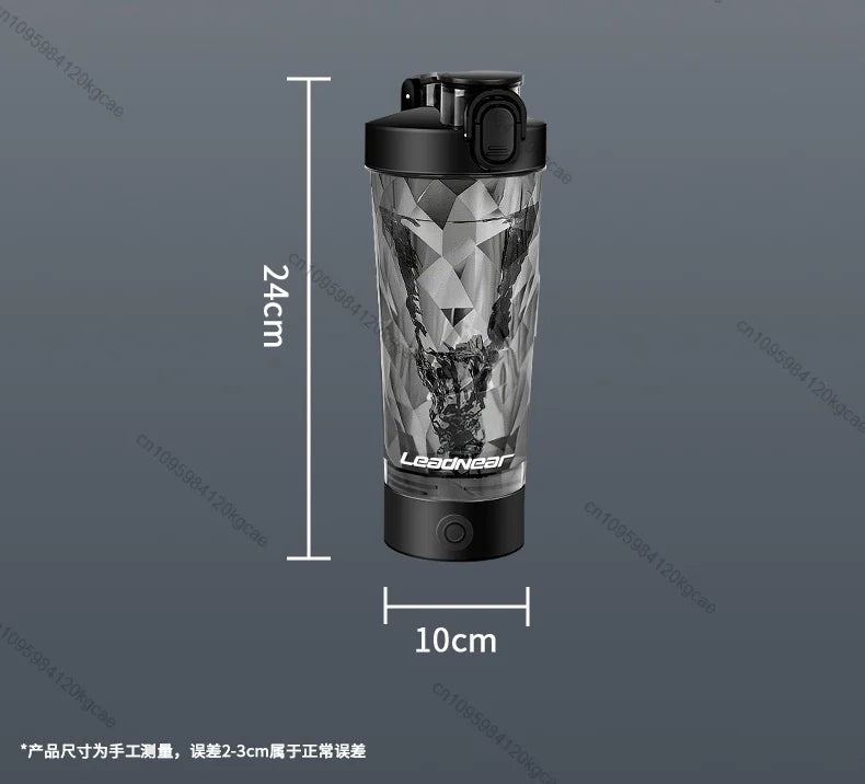 Portable Protein Shaker 700ml Fitness Bottle with Electric Mixing Sheet for Fitness Enthusiasts Athletes Perfect For Outdoor Gym