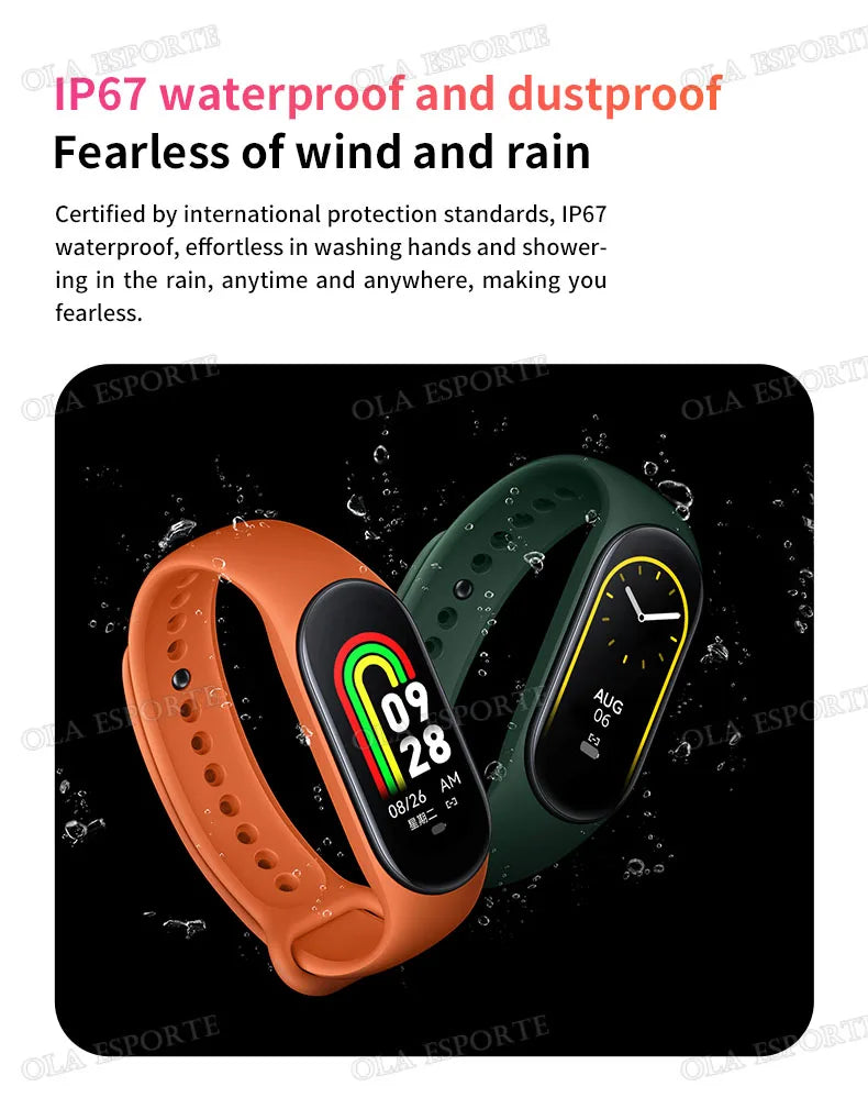 Sports Smart Watch Music Control Fitness Calorie Track Bracelet Phone Information Remind Steps Bluetooth Smart Watches M8 Band