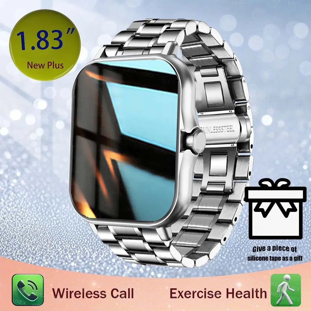 1.83'' Sports Smart Watch Fitness Clock Health Monitor Waterproof Smartwatch Wireless Call Watches For Men Women Android Ios New