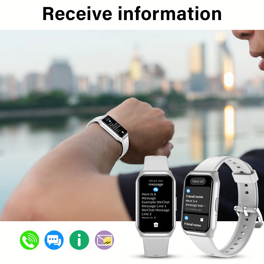 LAXASFIT New 1.45" HD Screen Smartwatch Men Women Bluetooth Call Voice Sport Fitness Tracker Smart Watch For Android IOS
