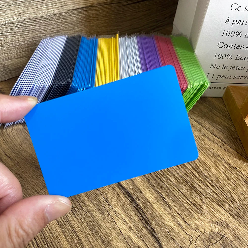 5PCS 13.56Mhz NFC215 504Bytes Blank Colorful PVC NFC Tap Card Smart Digital Social Media NFC Business Cards