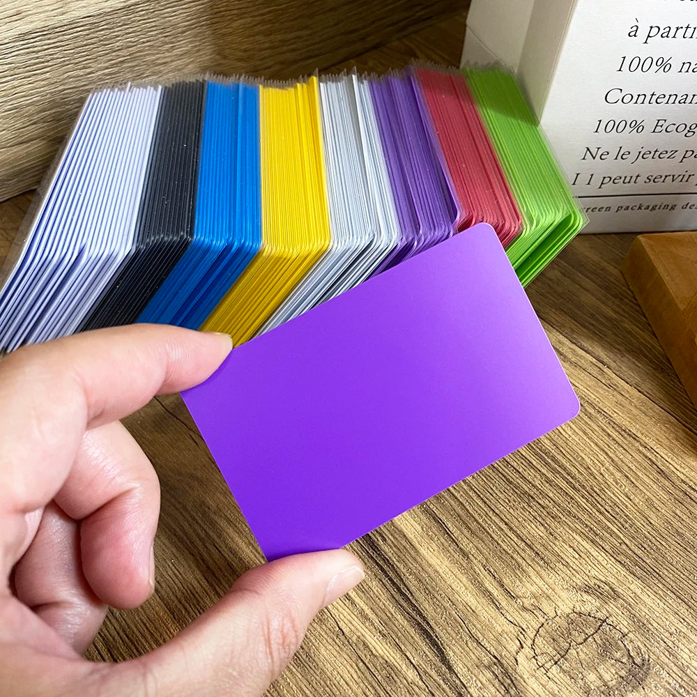 5PCS 13.56Mhz NFC215 504Bytes Blank Colorful PVC NFC Tap Card Smart Digital Social Media NFC Business Cards