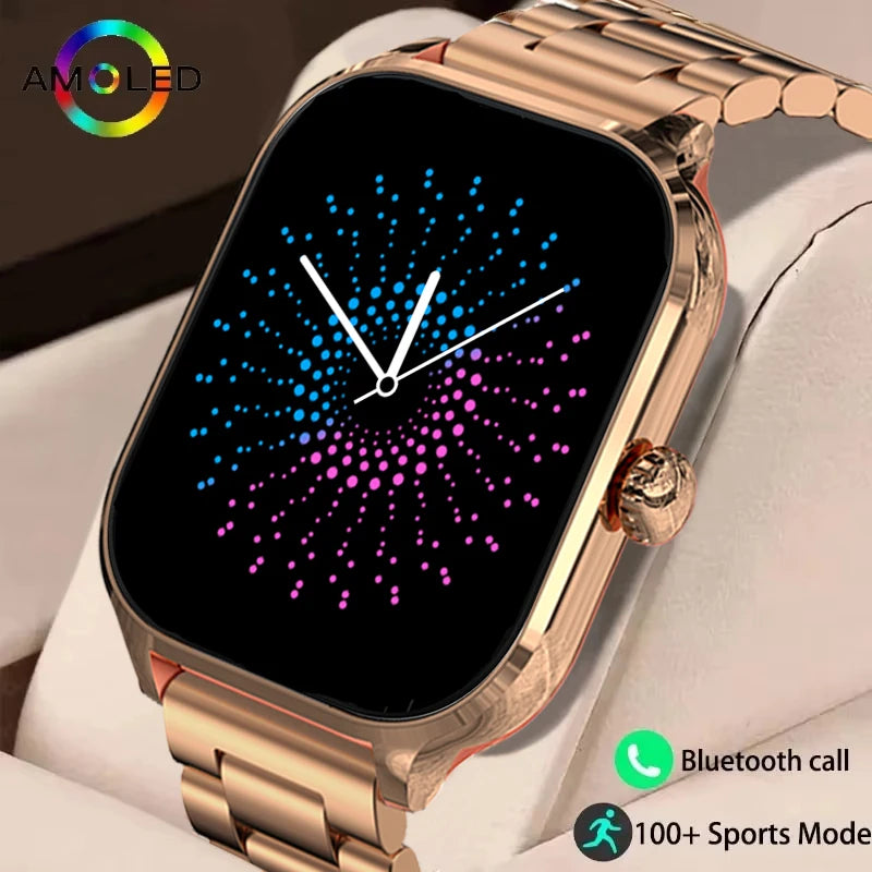 2025 New Smart Watch Men Women Gifts 2.01'' Full Touch Screen Sport Fitness Tracker Smartwatch Men BT Calls Digital smarthwhatch