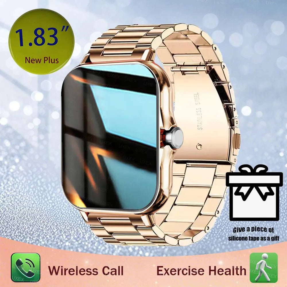 1.83'' Sports Smart Watch Fitness Clock Health Monitor Waterproof Smartwatch Wireless Call Watches For Men Women Android Ios New