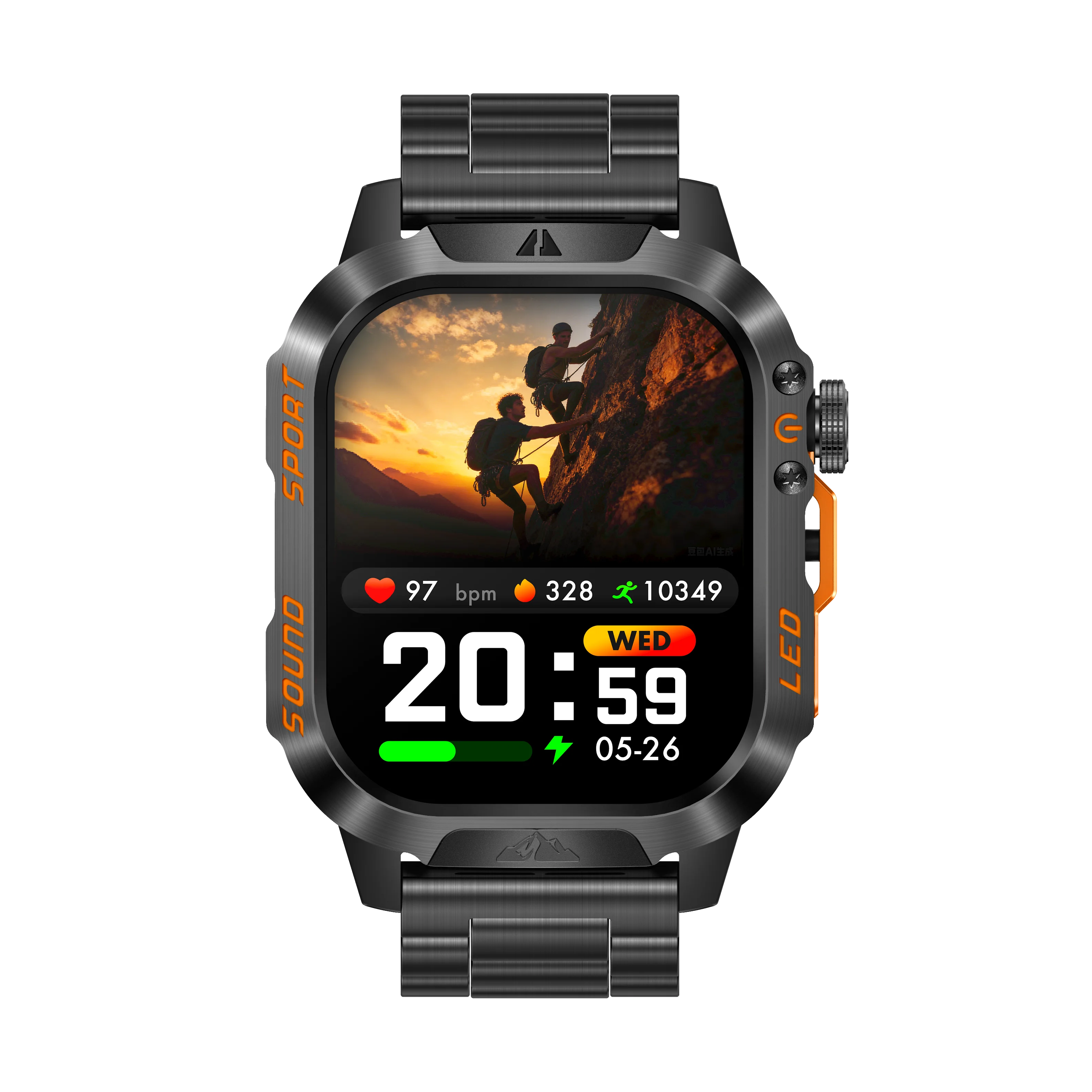 New Smart Bracelet Watch Bluetooth Call Heart Rate Blood Oxygen Pressure Weather Phyiological Cycle Sports Tracker