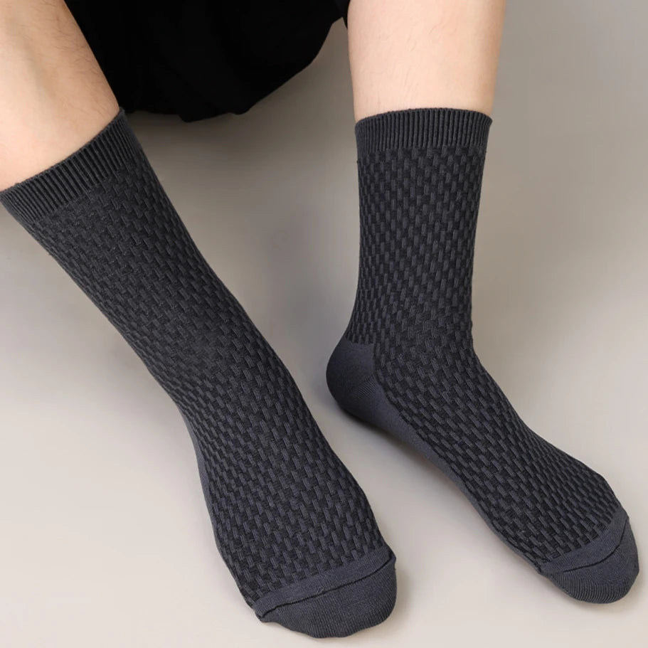 Bamboo Fibre Breathable Sock High Elasticity Non-slip Antibacterial Socks Men Women Light Elastic Comfortable Odor Proof Hosiery