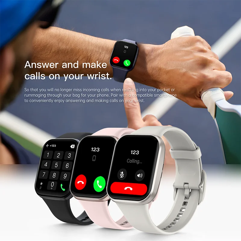 Original Sport Wrist Smartwatch Bluetooth Call Luxury Ladies Fitness Waterproof Smart Watches for Man Woman iOS Android 2026 New