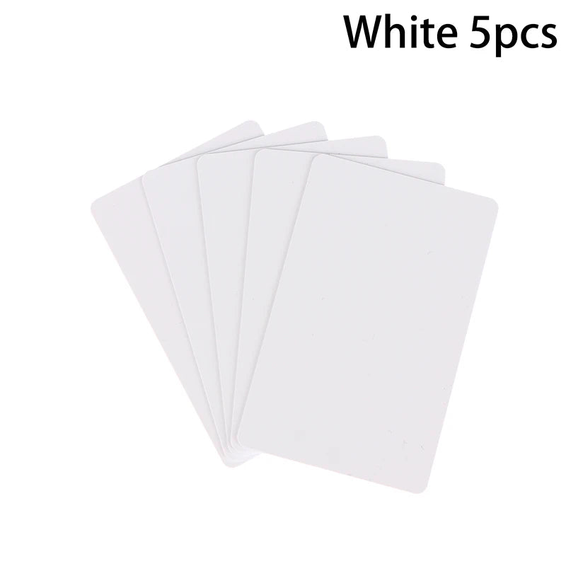 5/10Pcs NFC215 Black White Cards Rewritable NFC NT-AG215 PVC Cards Blank Easy Convenient Programmable NFC Business Card