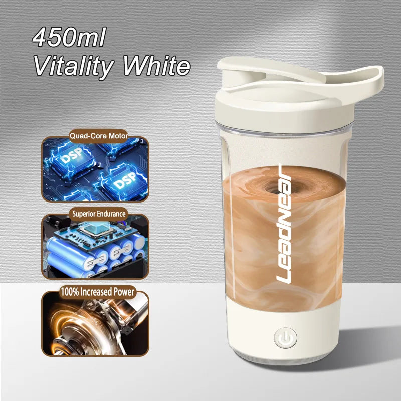 Electric Shaker Cup 450ml Self-Stirring Intelligent Shaker For Protein Shake Meal Replacement Portable Sport Mixing Cup