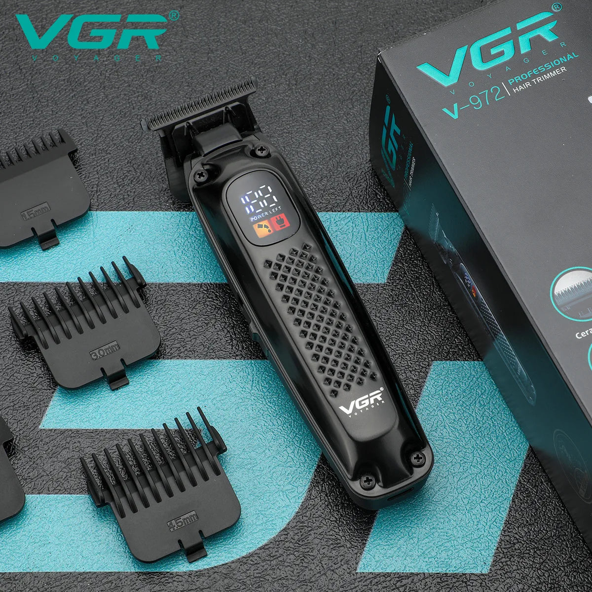 Original VGR Cordless Professional Hair Trimmer For Men Beard Trimmer USB Electric Hair Clipper Edge Razor Hair Cutter Machine