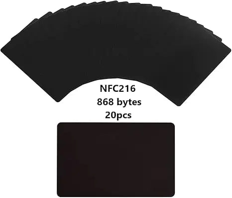 20 PCS NTAG216 NFC Blank PVC 868 Bytes Cards Work with All NFC app, for All NFC-Enabled Smartphones and Devices