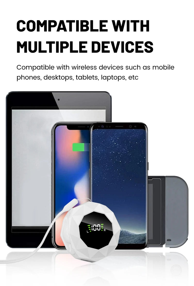 MINI Headphones Wireless Bluetooth Earphones 6.0Chip In Ear Invisible Headsets HIFI Bass Sleep Earbuds Noise Reduction Earphone