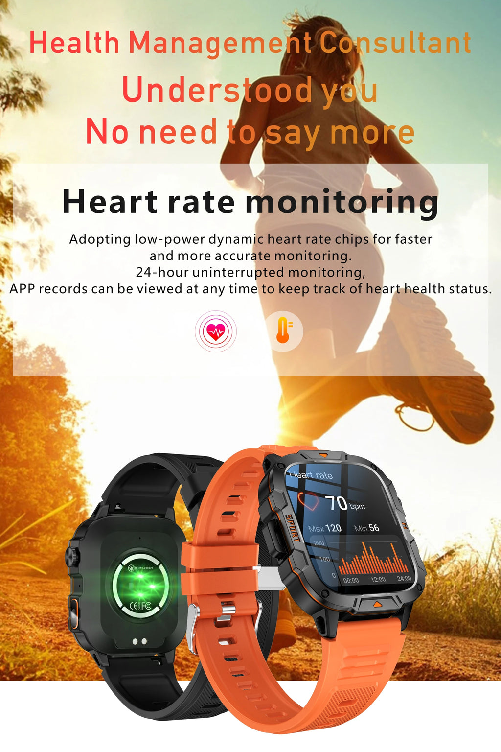 2025 New Military Grade Smart Watch Men 1.96" AMOLED Screen 5ATM Waterproof Simming Sports Fitness Tracker BT Call Smartwatches