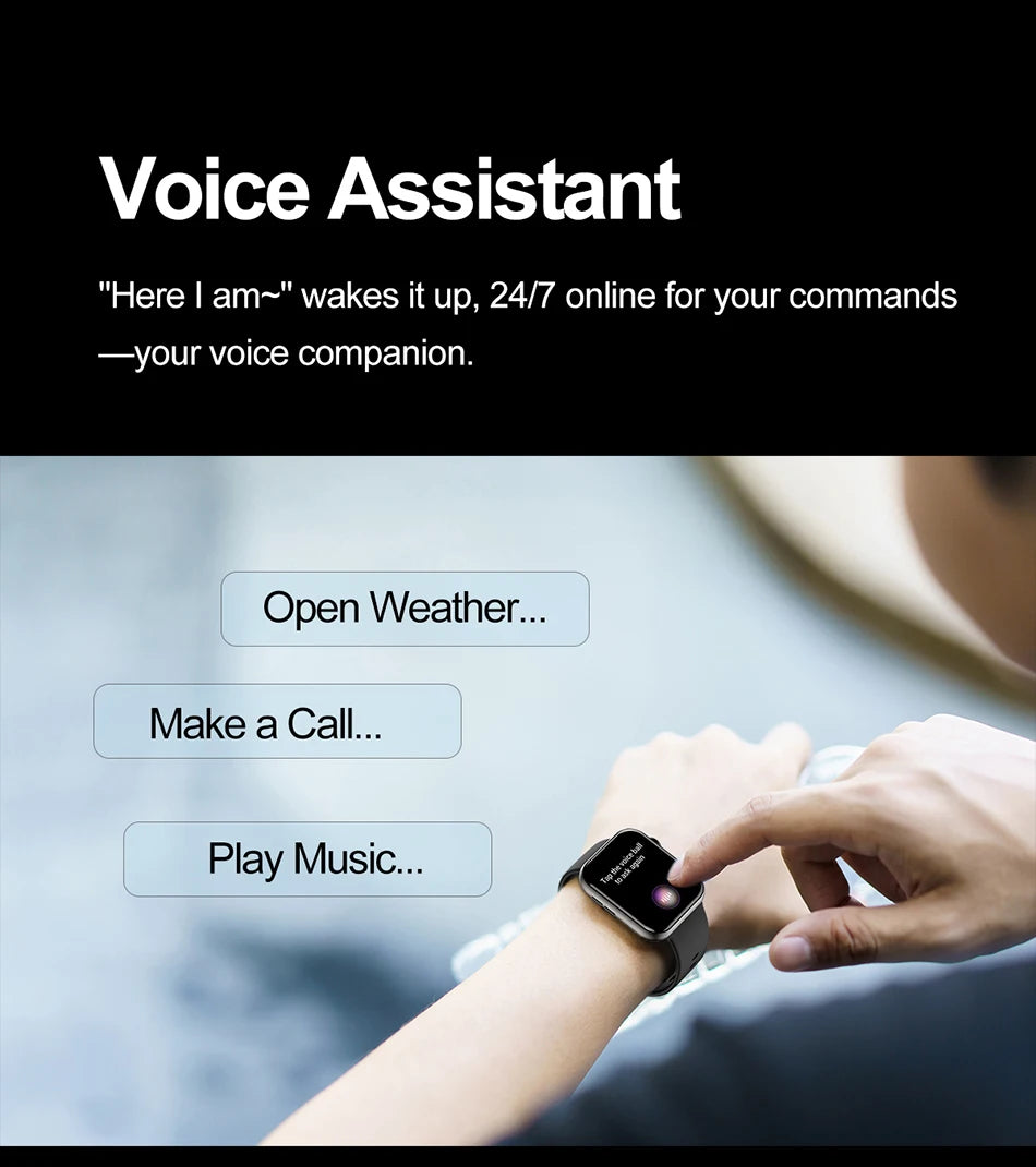 Bluetooth Call Smart Watch Women Health Monitor Watch Customizable Dial Fitness Sports Waterproof Watch Men Android IOS 2025 New