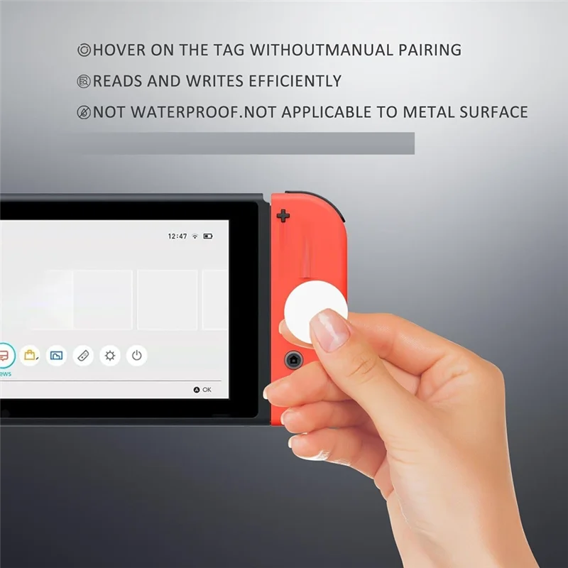 SUNRI-55Pcs Nfc Tag Round NFC 215 Tag Rewritable NFC Coin Cards Compatible NFC Enabled Mobile Devices