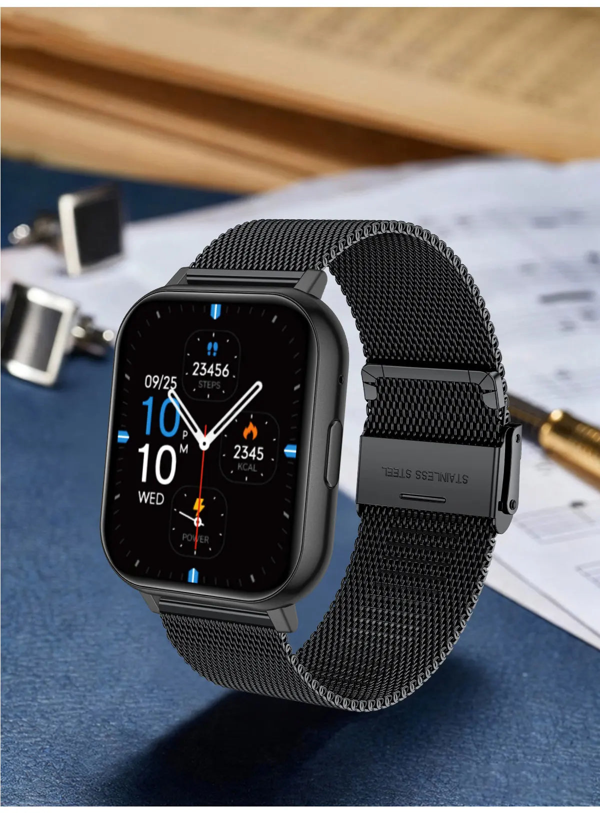 LIGE 1.83" HD Screen Smartwatch Fitness Health Monitor 2026 New Bluetooth Call Waterproof Call Reminder Smart Watch Men Women