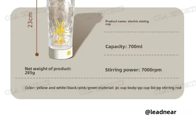 New in Electric Protein Powder Mixing Cup Automatic Shaker Bottle Mixer Shake Bottle Milk Coffee Kettle fro Kitchen Accessories