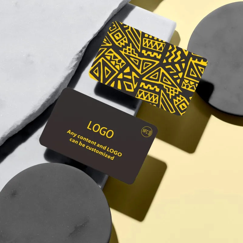 Custom NFC Cards Business Cards PVC Waterproof Cards Personalized Design Round Corners Glossy Matte Frosted PVC Business Cards