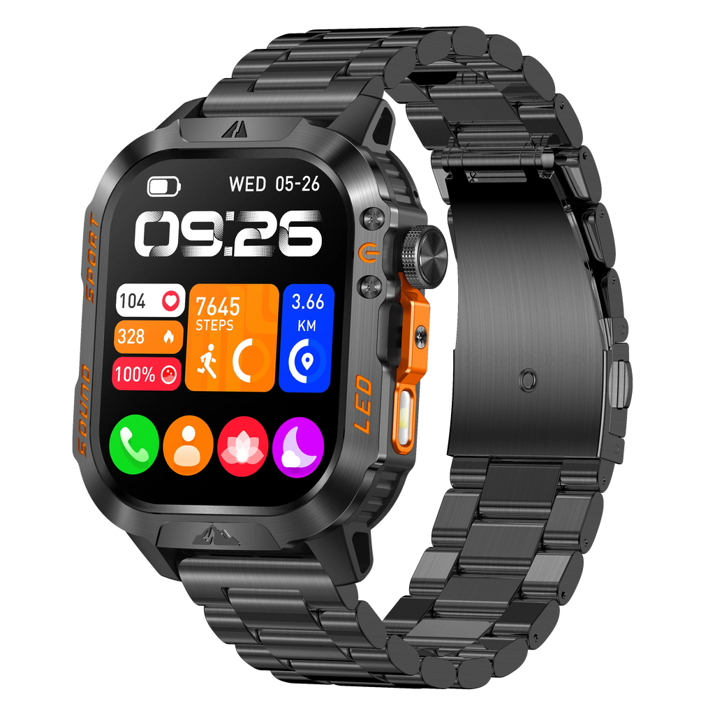 New Smart Bracelet Watch Bluetooth Call Heart Rate Blood Oxygen Pressure Weather Phyiological Cycle Sports Tracker