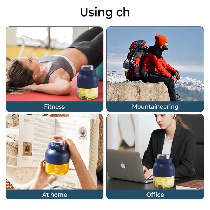 2026 Best Selling High Quality Portable USB Charging Blender 10 Stainless Steel Big Power for Smoothies Juices Outdoor Household