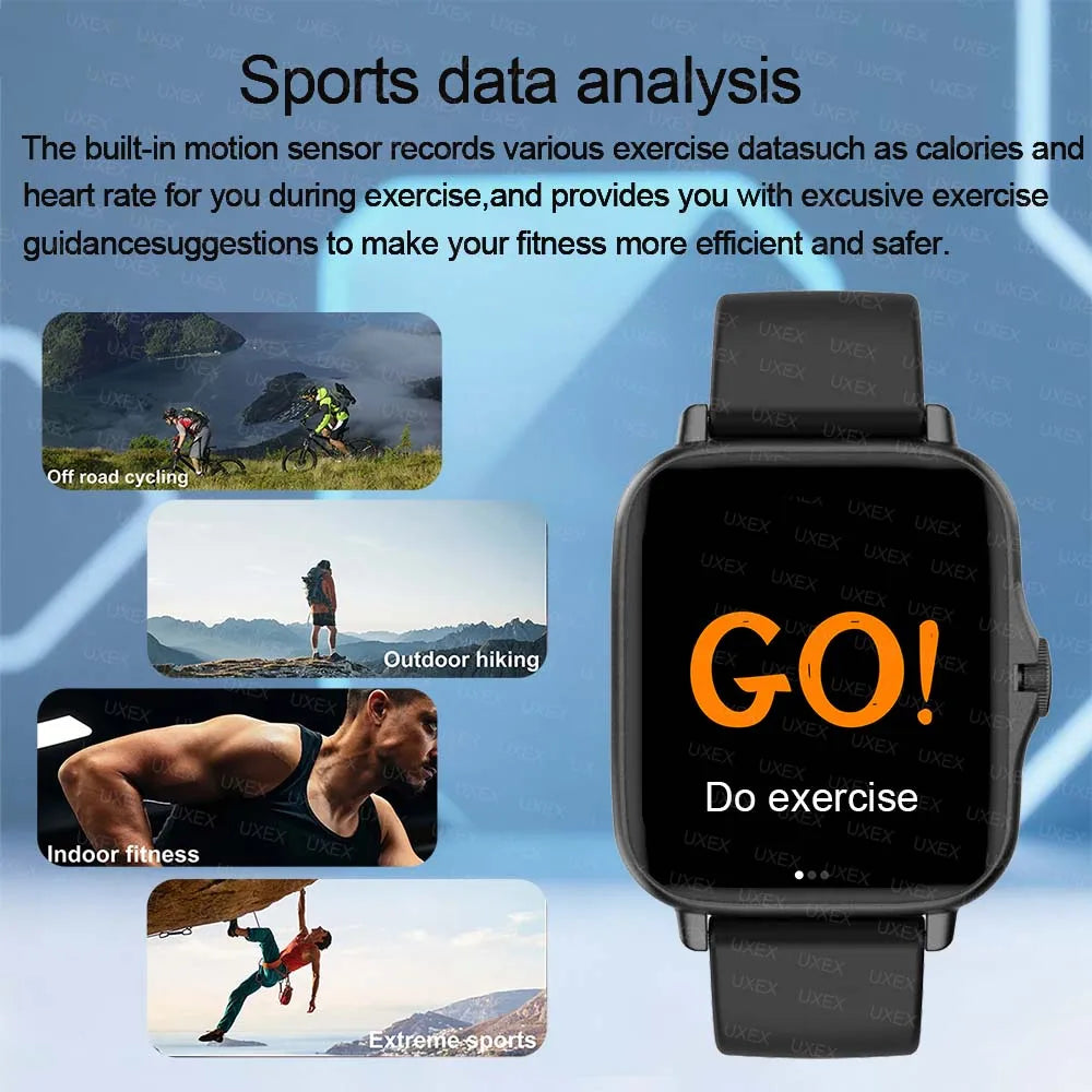 1.83'' Sports Smart Watch Fitness Clock Health Monitor Waterproof Smartwatch Wireless Call Watches For Men Women Android Ios New