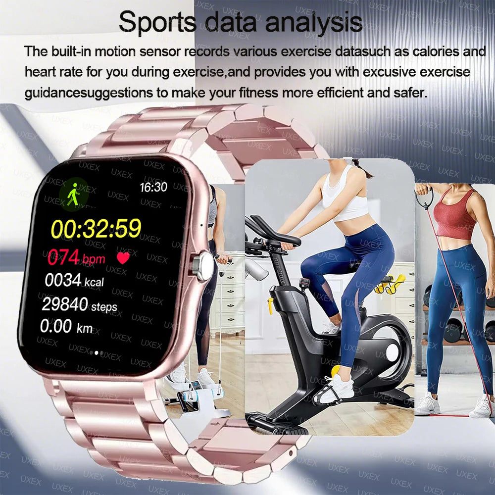 1.83'' Sports Smart Watch Fitness Clock Health Monitor Waterproof Smartwatch Wireless Call Watches For Men Women Android Ios New