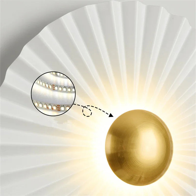 Modern Led Wall Light  Nordic Creative Color Living Room TV Home Decor Bedside Foyer Corridor Round Iron Wall Lamp