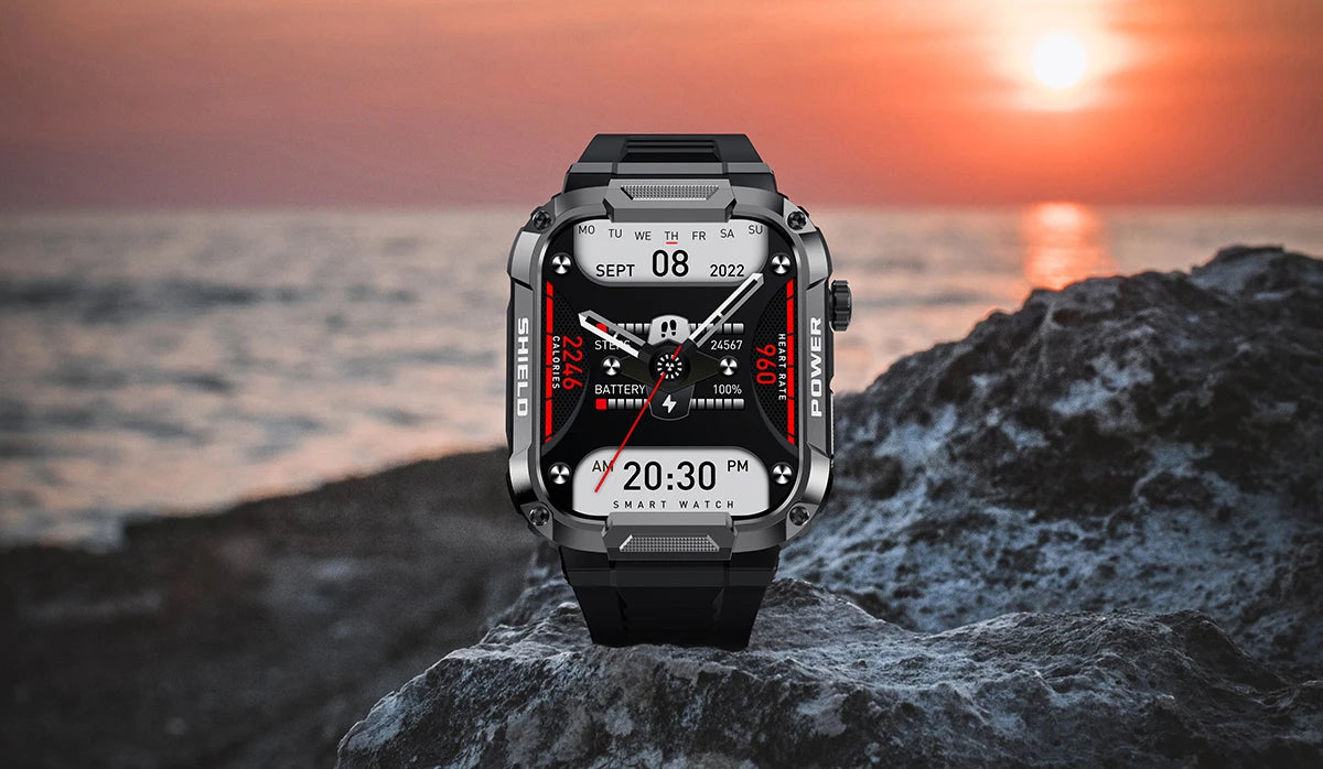 Military Smart Watch Men GPS Tracker Wireless Call Fitness Hours Waterproof Sports Smartwatch for Women Android IOS Phones 2025