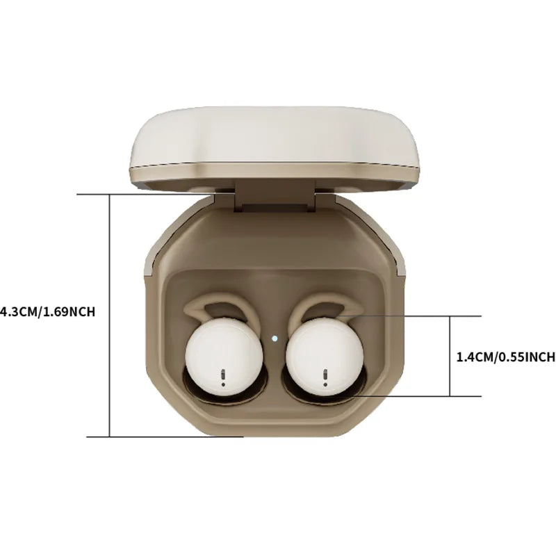 Sleeping Earbuds Bluetooth Mini invisible Small Bluetooth Eraphones Mini Comfortable Noise Blocking for Side Sleeping Home Work