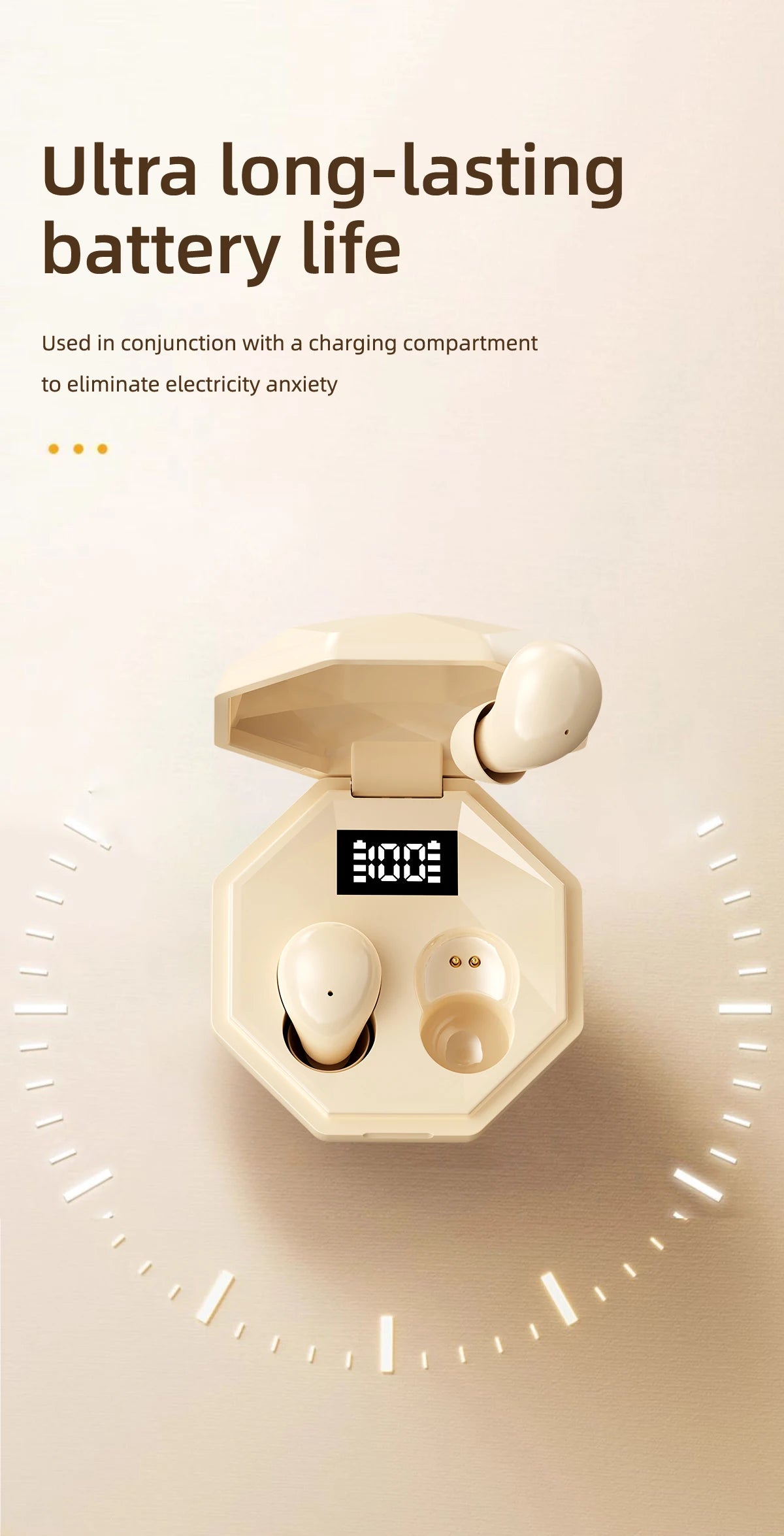 Mini Headphones Wireless Bluetooth Earphones 5.4 TWS In Ear Invisible Headsets HIFI Bass Sleep Earbuds Noise Reduction Earphone