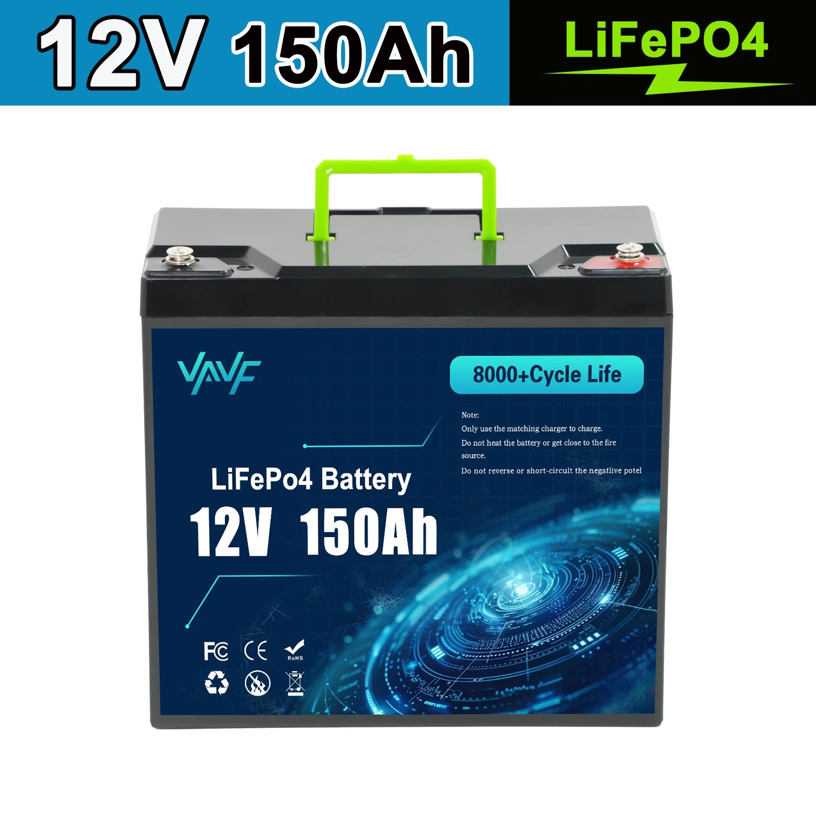 12V 200Ah LiFePO4 Battery with BMS 8000+🌻Cycles,for,Off-Road Adventures🏋️& Off-Grid Homes,Solar Energy Storage,RV Travel,Boats