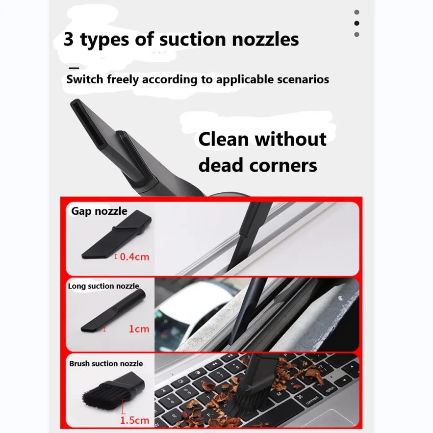 Car vacuum cleaner, small mini handheld portable vacuum cleaner, multifunctional, suitable for various scenarios inside the car