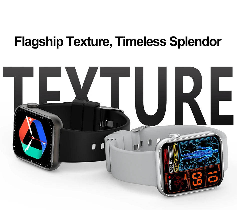 Bluetooth Call Smart Watch Women Health Monitor Watch Customizable Dial Fitness Sports Waterproof Watch Men Android IOS 2025 New