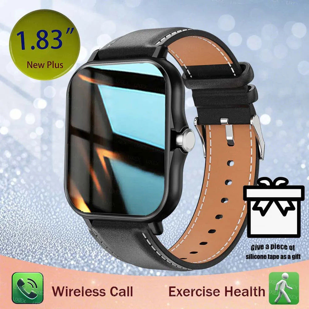 1.83'' Sports Smart Watch Fitness Clock Health Monitor Waterproof Smartwatch Wireless Call Watches For Men Women Android Ios New