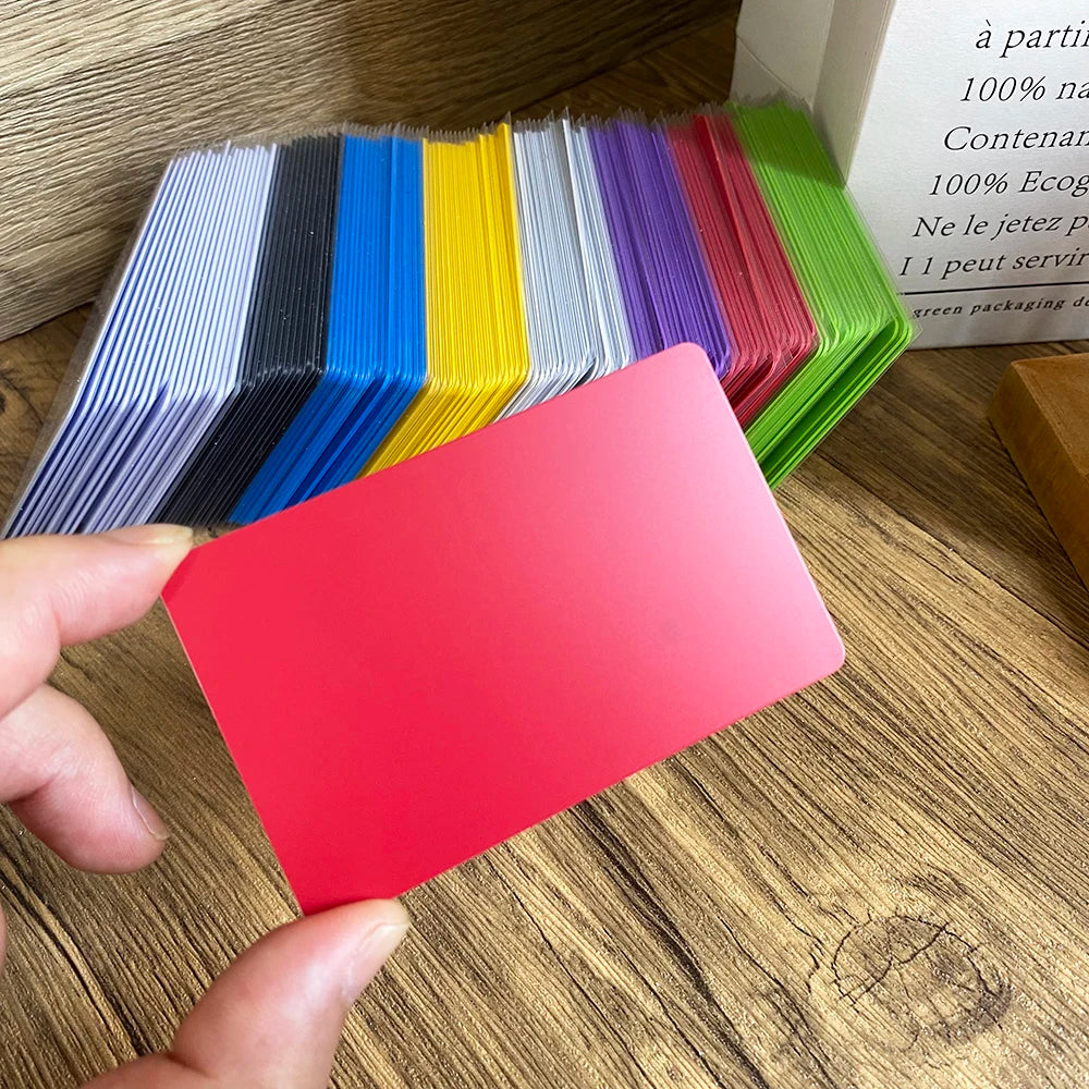5PCS 13.56Mhz NFC215 504Bytes Blank Colorful PVC NFC Tap Card Smart Digital Social Media NFC Business Cards