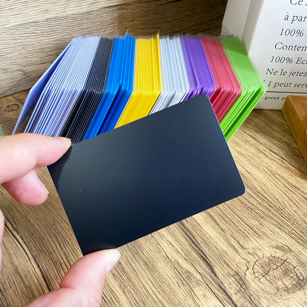 5PCS 13.56Mhz NFC215 504Bytes Blank Colorful PVC NFC Tap Card Smart Digital Social Media NFC Business Cards