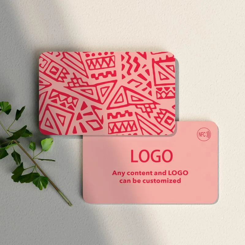 Custom Cards NFC Card Social Media Card for Business Personalized Design Round Corners Glossy Matte Frosted PVC Business Card